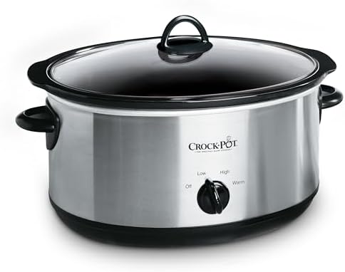 Crock-Pot 7-Quart Manual Slow Cooker — Stainless Steel