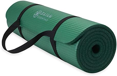 Gaiam Thick Yoga Mat with Carrying Strap