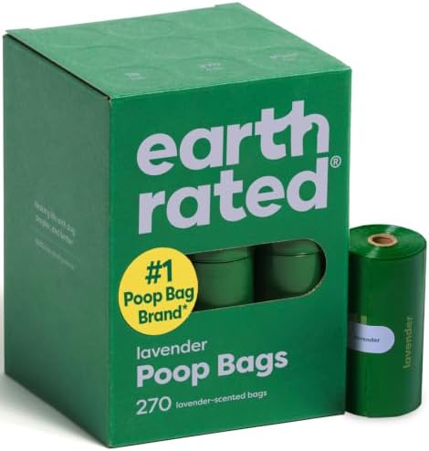 Earth Rated Dog Waste Bag Refills — Lavender, 270 Bags