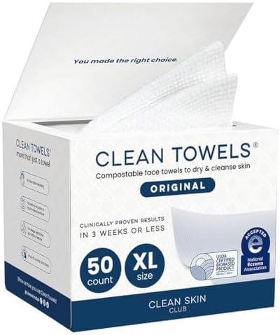 Clean Skin Club Clean Towels XL — 50 Count