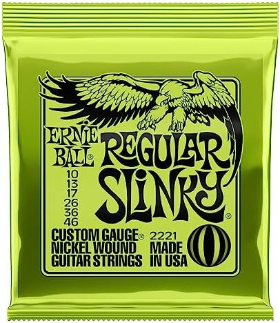 Ernie Ball Regular Slinky Electric Guitar Strings — 10–46