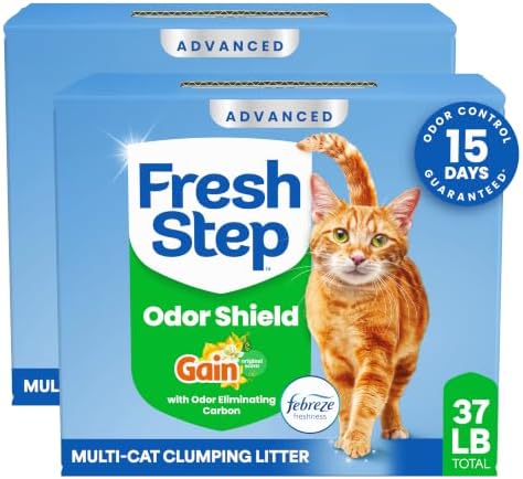 Fresh Step Advanced Odor Shield Cat Litter — 18.5 lb, 2-Pack