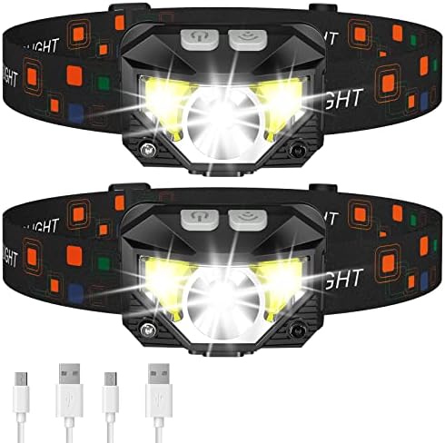 LHKNL Rechargeable LED Headlamps — 2-Pack